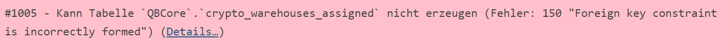 SQL Error
